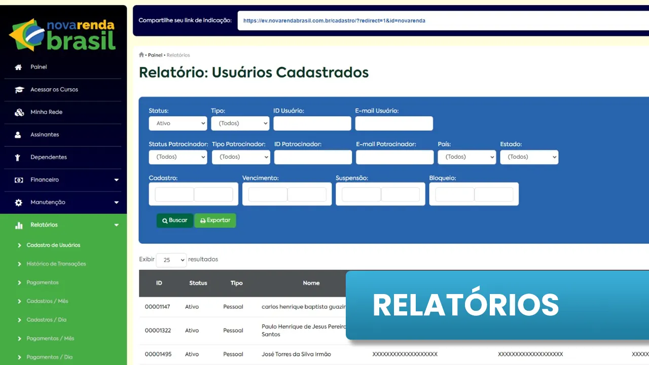 Relatórios